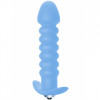 Lola Twisted Anal Plug, синяя. Анальная пробка с вибрацией