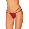 Трусики из кружева с тесемками Obsessive Ivetta thong красные, L-XL