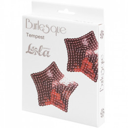 Lola Games Burlesque Tempest, розовые. Пэстисы в форме звезд с пайетками