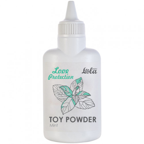 Пудра для игрушек ароматизированная "Мята" Lola Love Protection Toy Powder Mint, 30 гр. 
