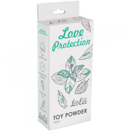 Пудра для игрушек ароматизированная "Мята" Lola Love Protection Toy Powder Mint, 30 гр. 