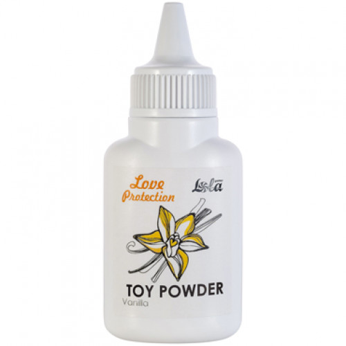Пудра для игрушек ароматизированная "Ваниль" Lola Love Protection Toy Powder Vanilla, 15 гр. 