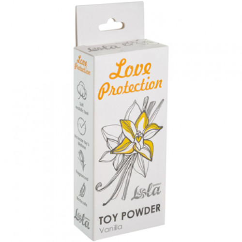 Пудра для игрушек ароматизированная "Ваниль" Lola Love Protection Toy Powder Vanilla, 15 гр. 