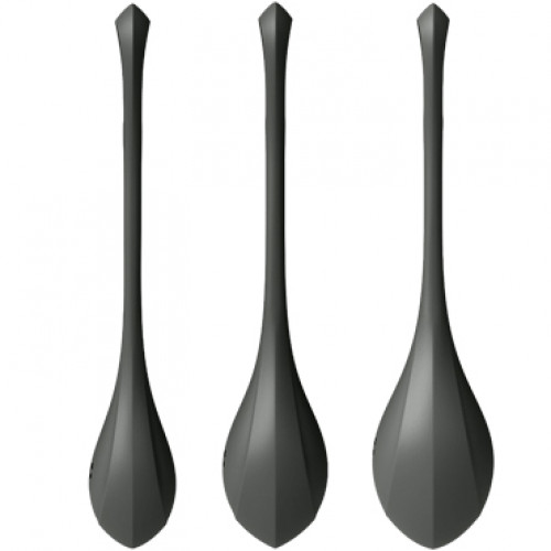 Satisfyer Yoni Power 2, черный. Набор для тренировки мышц тазового дна