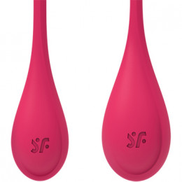 Satisfyer Yoni Power 1, красный. Набор для тренировки мышц тазового дна
