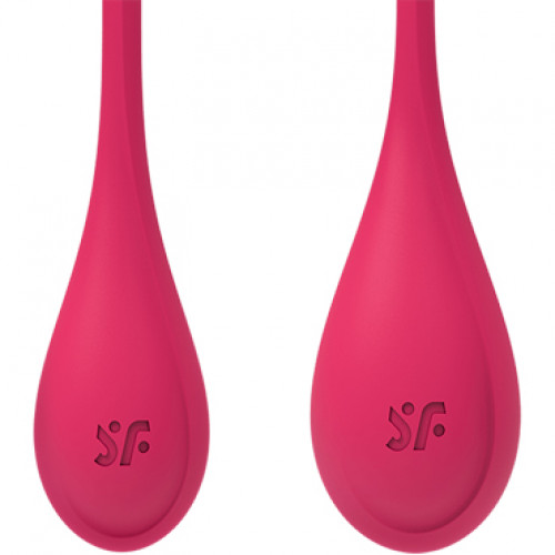 Satisfyer Yoni Power 1, красный. Набор для тренировки мышц тазового дна