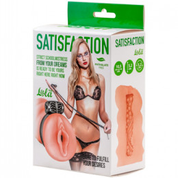 Lola Toys Satisfaction Magazine School mistress, телесный. Мастурбатор с вибро-кольцом