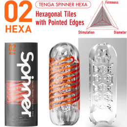 Мастурбатор со спиральным механизмом Tenga Spinner 02 Hexa