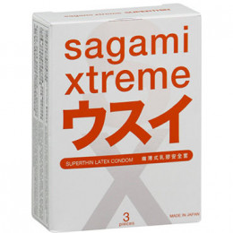 Презервативы ультратонкие Sagami Xtreme 004, 3 шт
