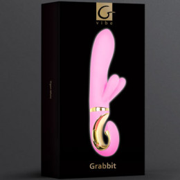 Вибратор с клиторальной стимуляцией Gvibe Grabbit, розовый 