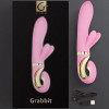Вибратор с клиторальной стимуляцией Gvibe Grabbit, розовый 
