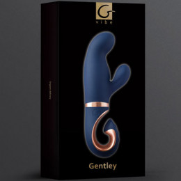 Вибратор кролик для стимуляции точки G и клитора Gvibe Gentley, синий