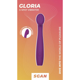 Вибратор для точки G “Gloria” SGAN, фиолетовый