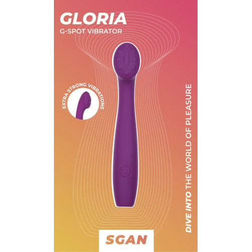Вибратор для точки G “Gloria” SGAN, фиолетовый